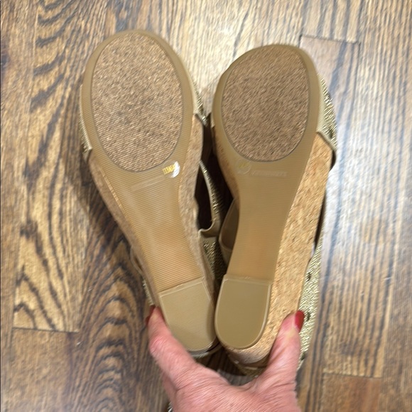 NWOB Lucky Brand Miller Studded Cork Wedge Platform Sandals 11M (41 EU) - Picture 8 of 8